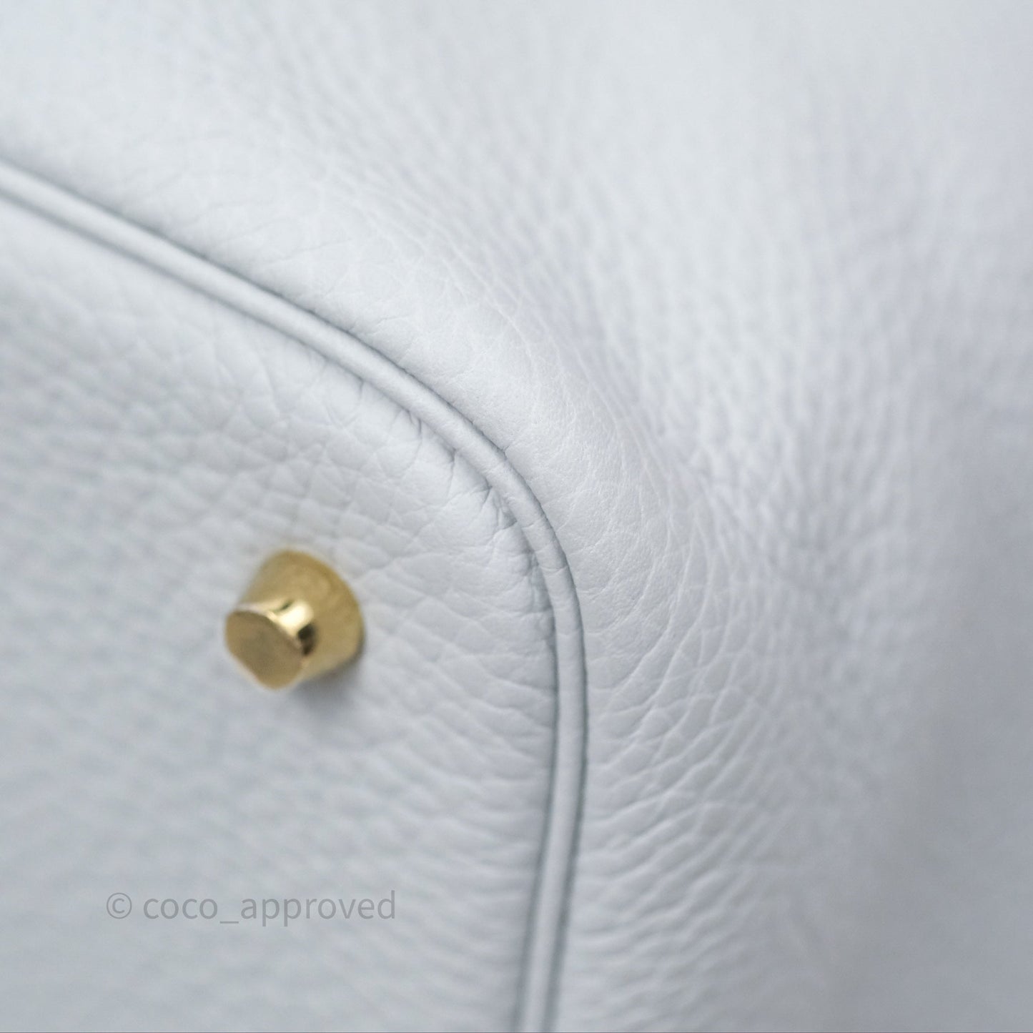 Hermès Picotin Lock 22 Bleu Pale 08 Clemence Gold Hardware