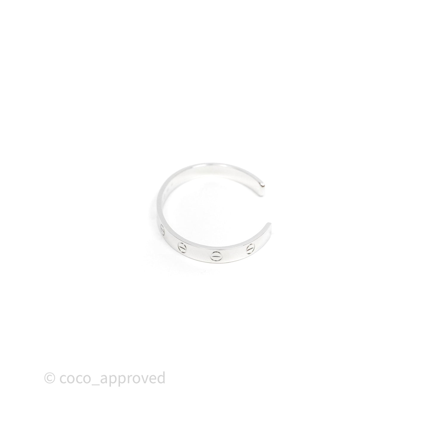 Cartier Love Bracelet Open Classic Model White Gold