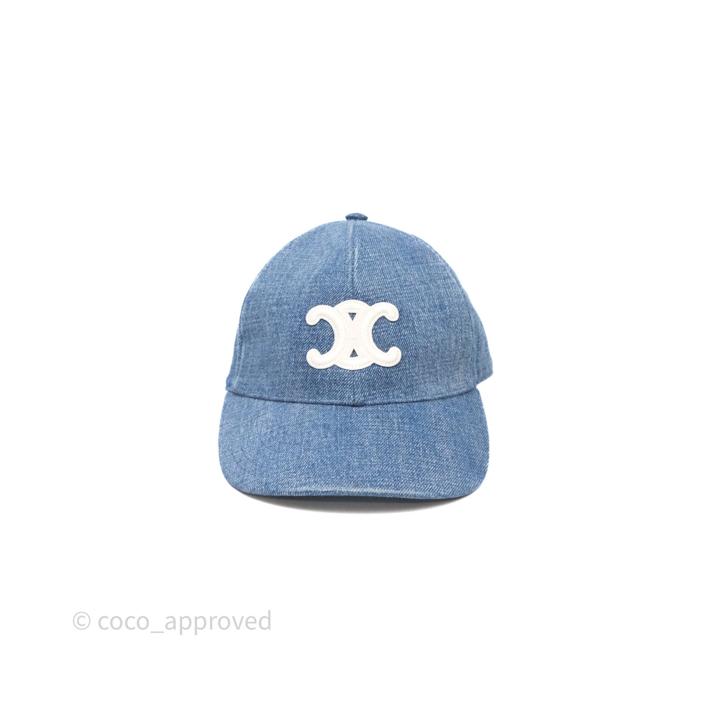 Celine Baseball Cap Cotton Triomphe Denim