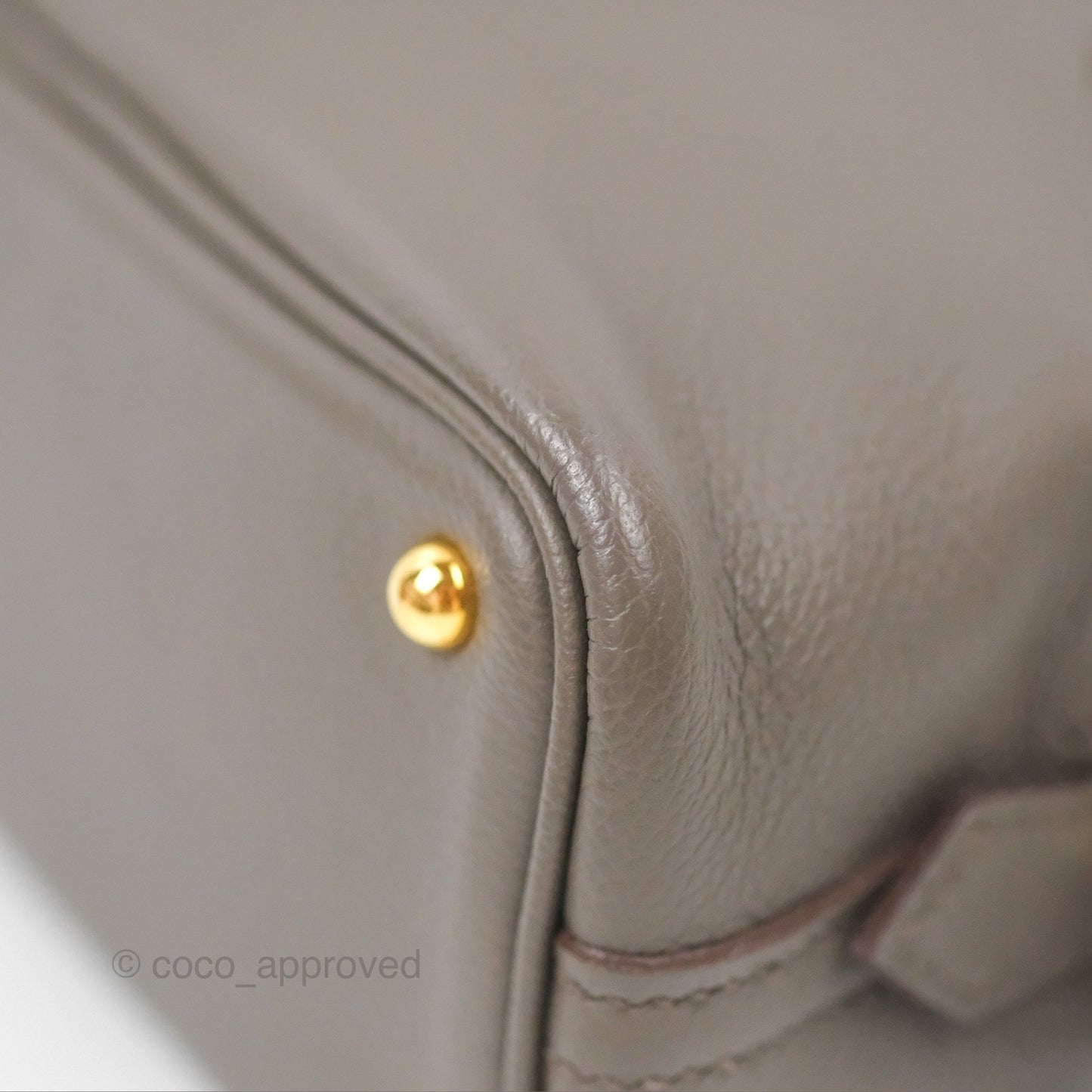 Hermès Bolide Mini 1923 Gris Etain 8F Evercolor Gold Hardware