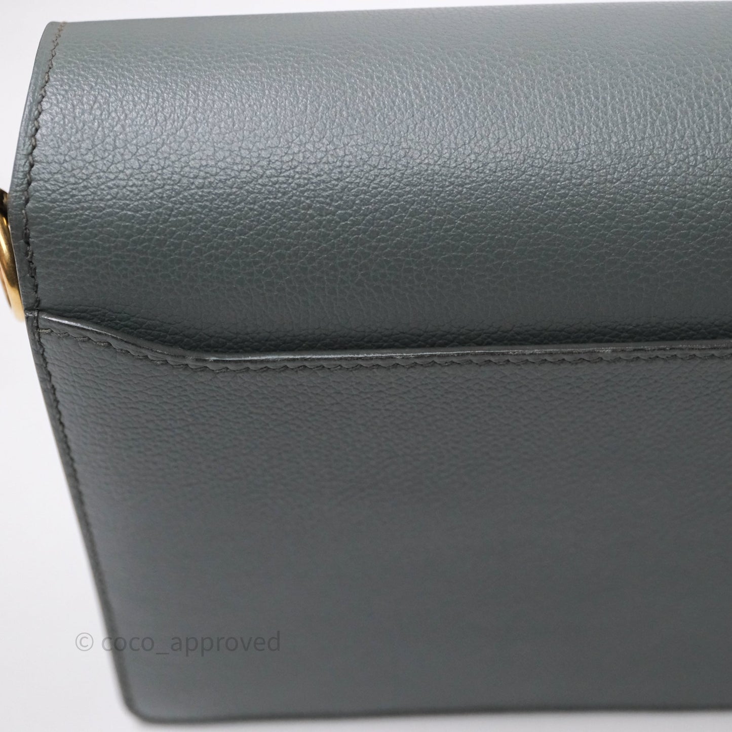 Hermès Roulis Mini 18 Vert Amancde 63 Evercolor Gold Hardware
