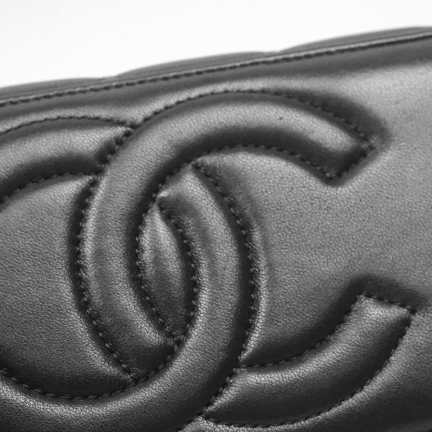 Chanel Vanity Rectangular Top Handle So Black Lambskin