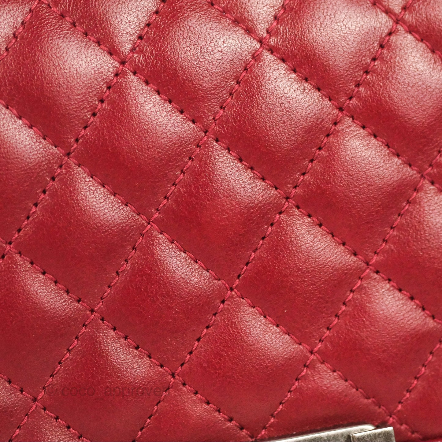Chanel Quilted Medium Boy Dark Red Calfskin Ruthenium Hardware