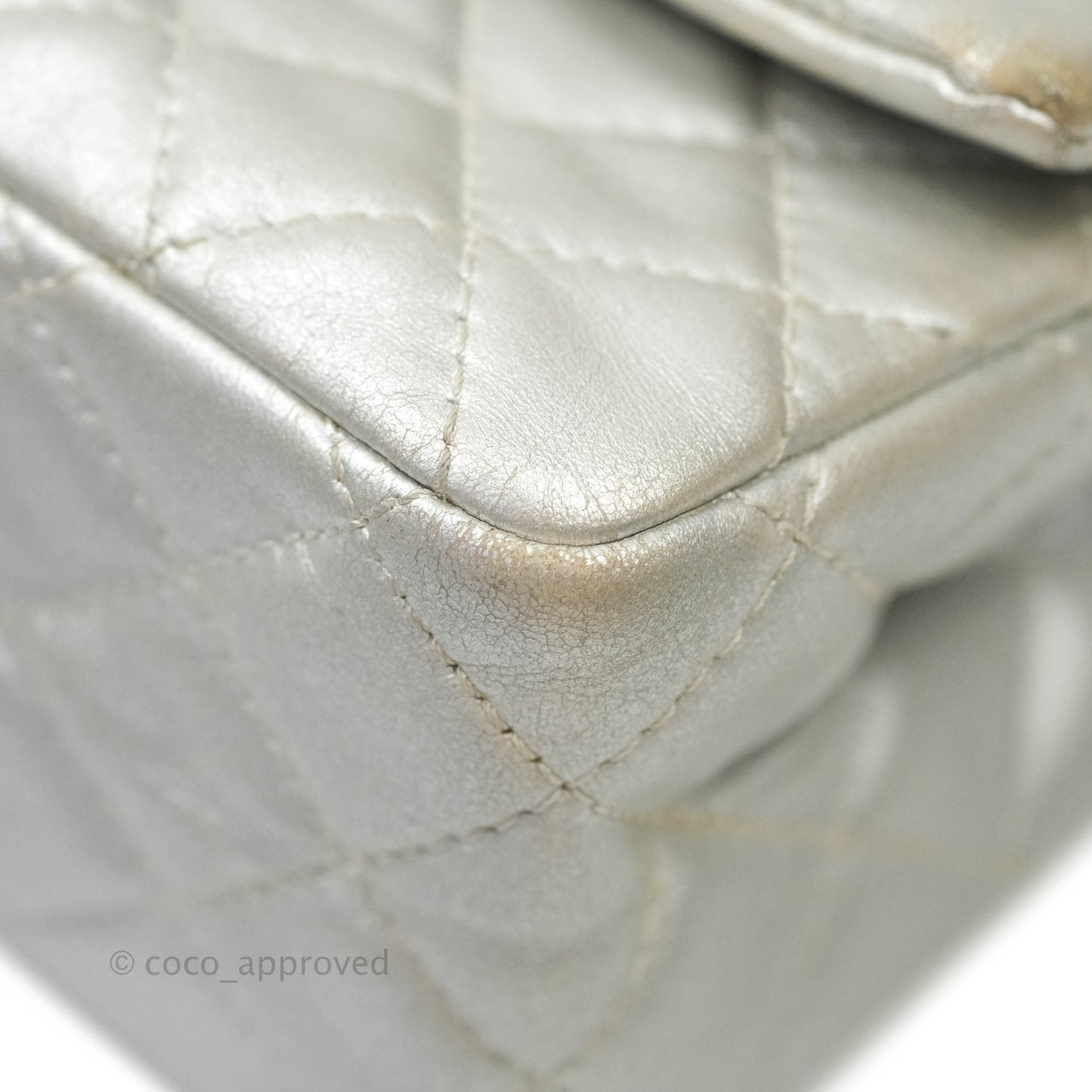 Chanel Reissue 226 Silver Calfskin Silver Hardware