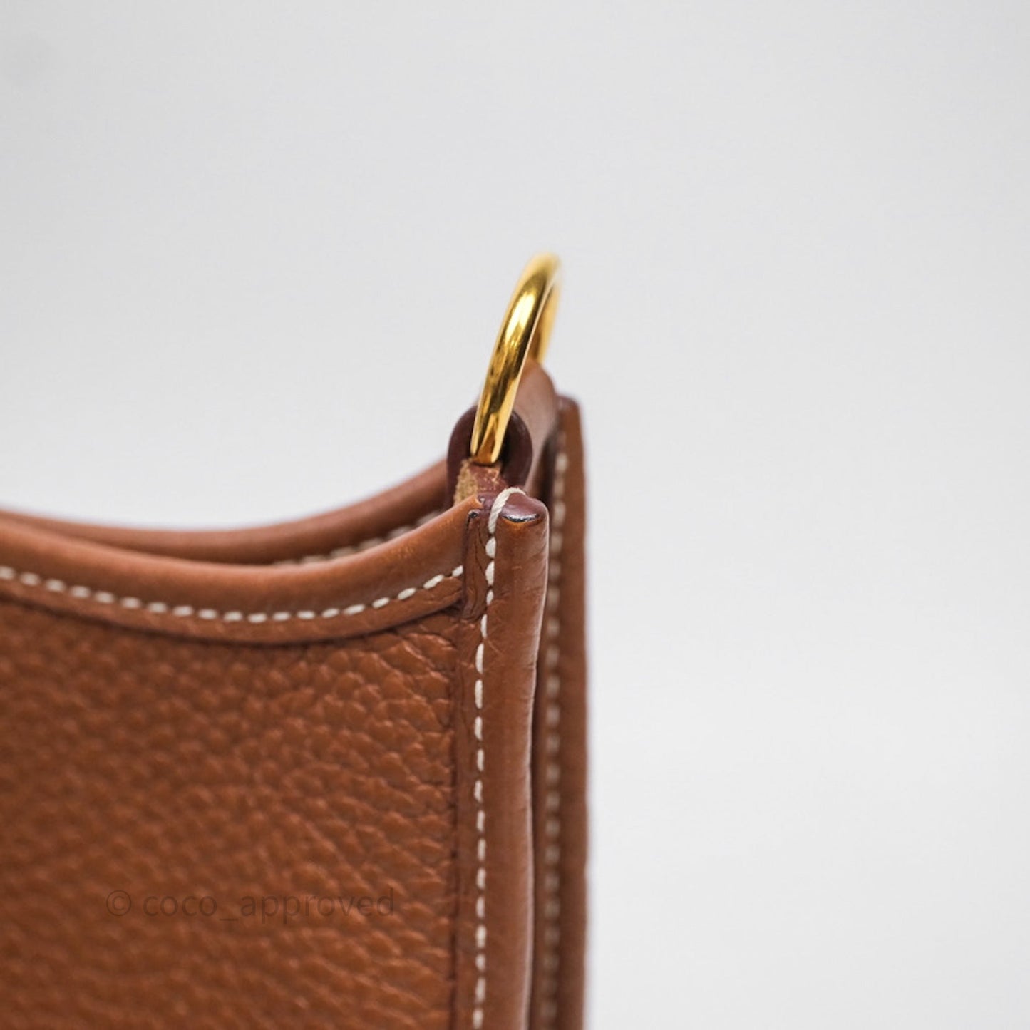 Hermès Mini Evelyne 16 Gold Clemence Gold Hardware