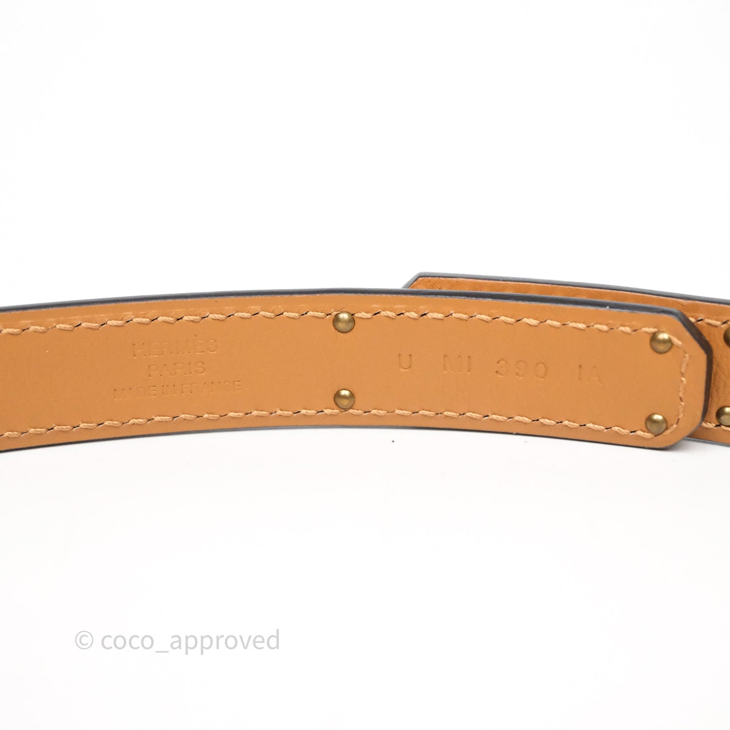 Hermès Kelly Buckle Belt Etoupe 18 Epsom Rose Gold Hardware
