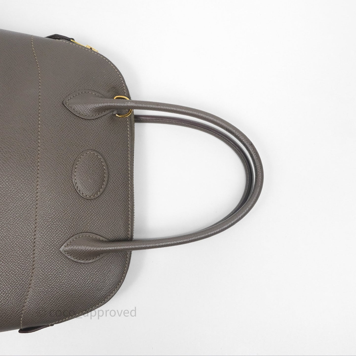 Hermès Bolide 27 Etain 8F Epsom Gold Hardware