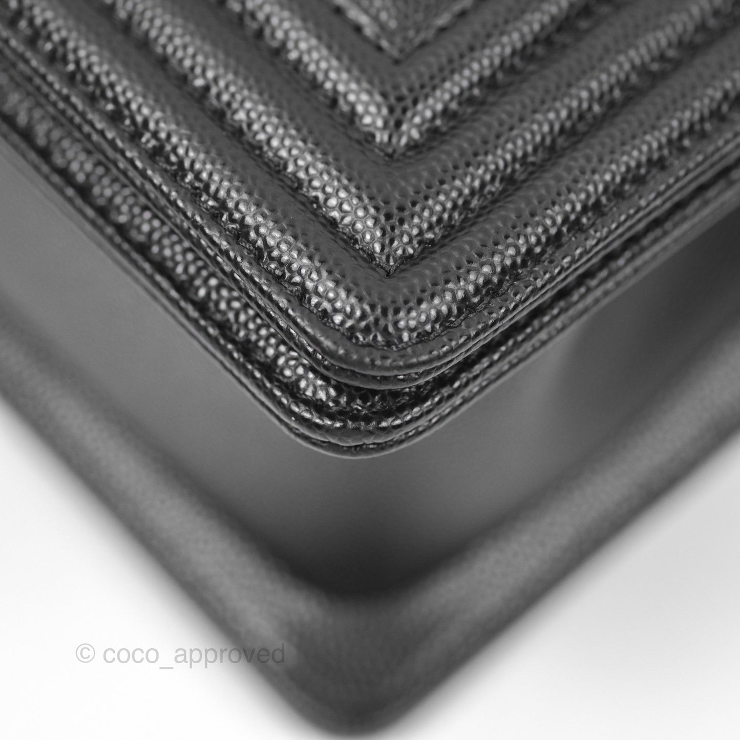 Chanel Small Boy Black Caviar Gold Hardware