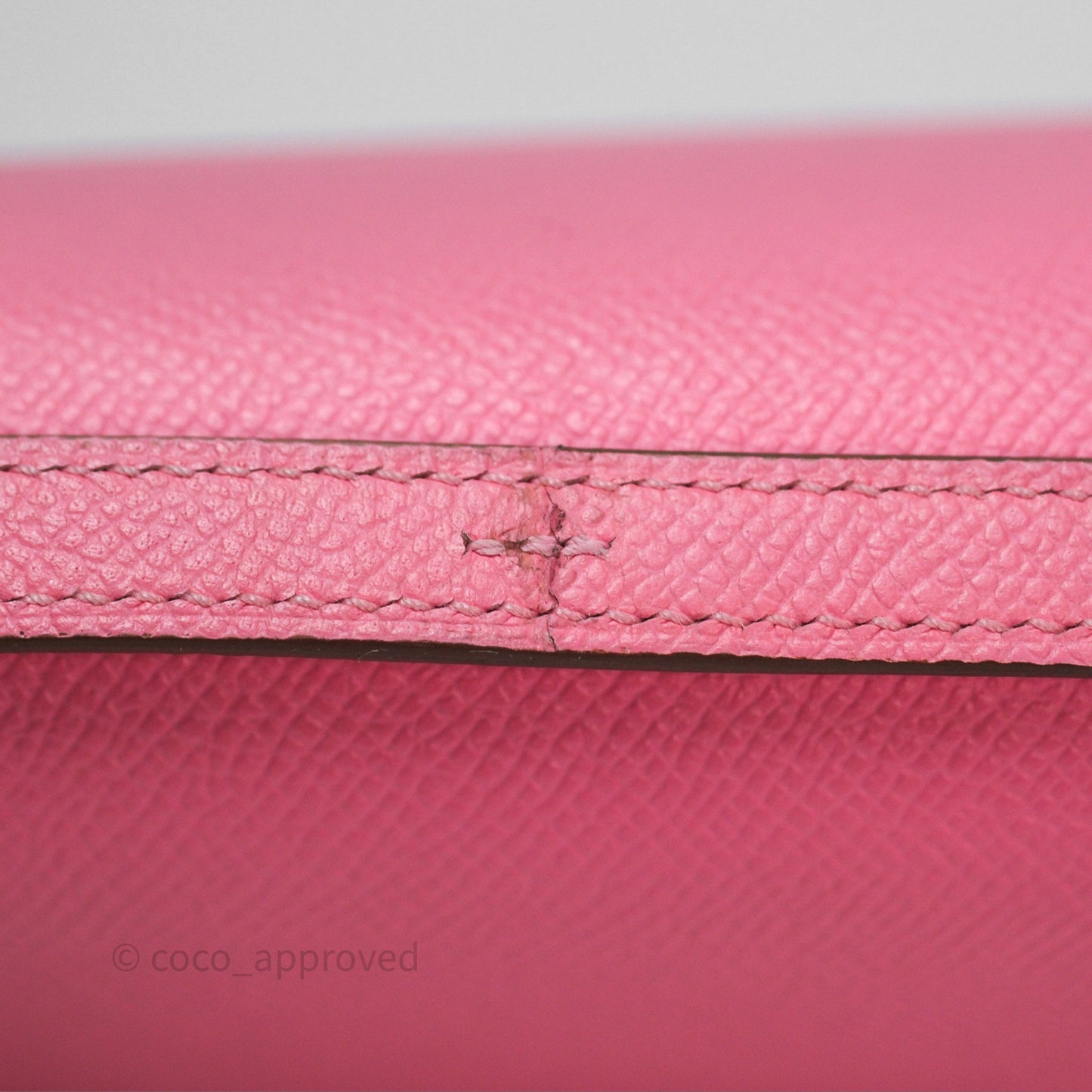 Hermès Constance Mini 18cm Rose d'ete Epsom Palladium Hardware