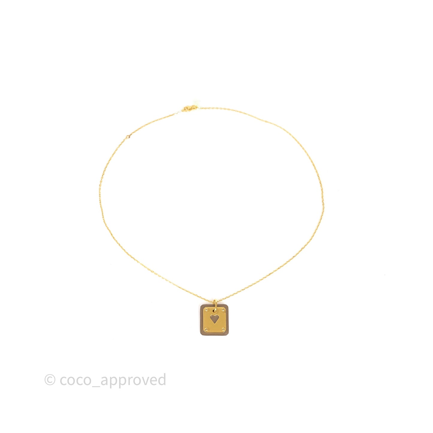 Hermès As De Coeur Necklace