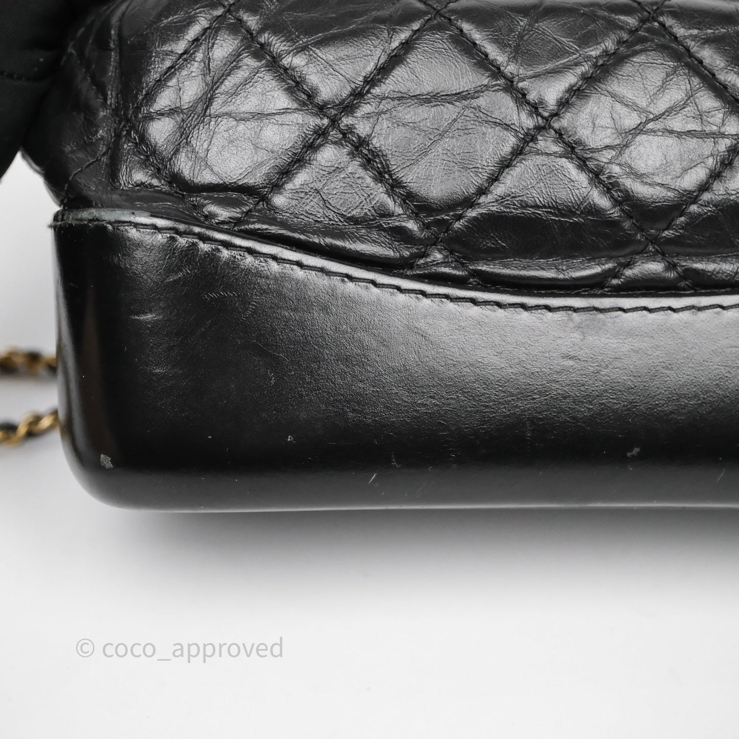 Chanel Small Gabrielle Backpack Black Aged Calfskin