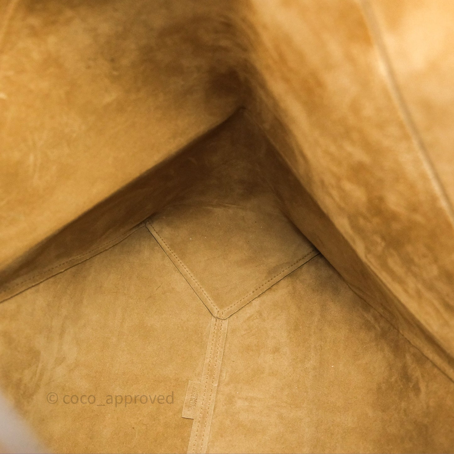 Loewe XL Puzzle Fold Tote In Shiny Calfskin Umber