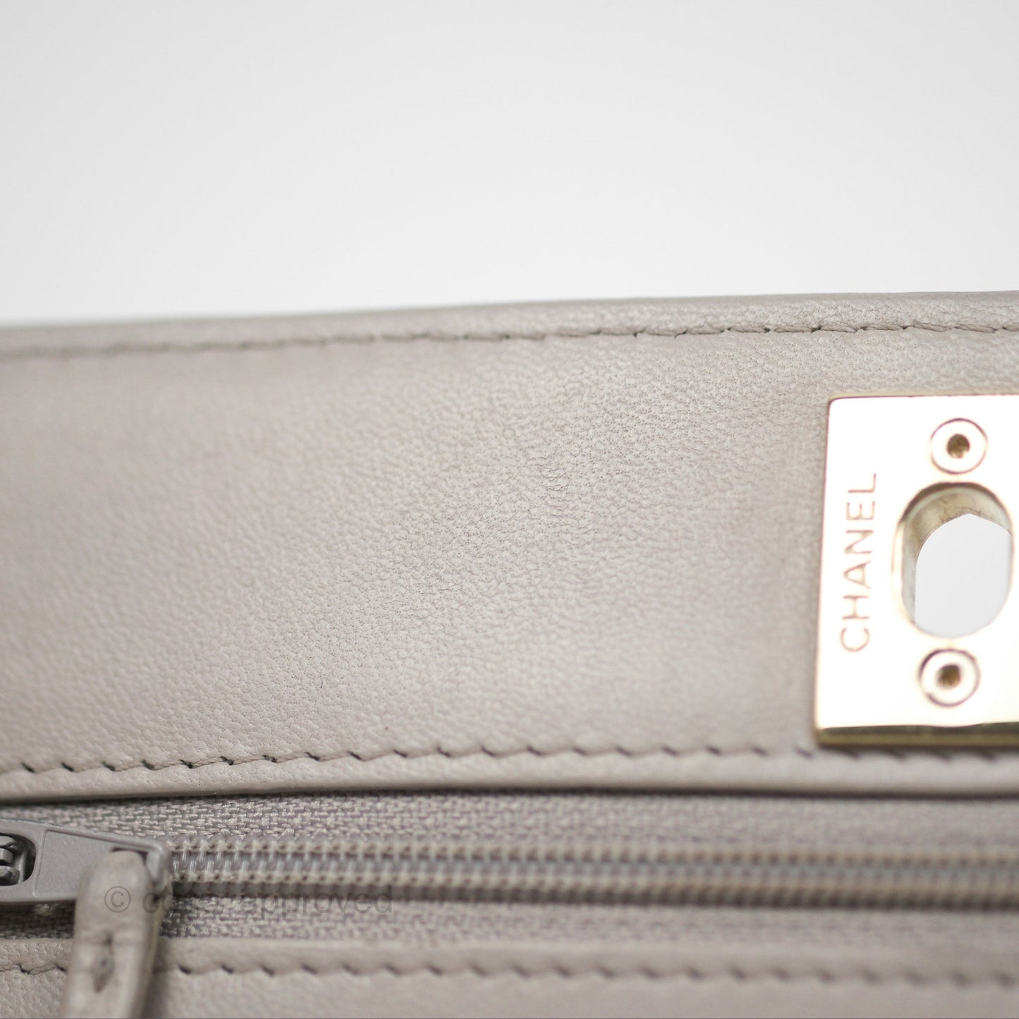 Chanel Trendy CC WOC Quilted Grey Lambskin Gold Hardware