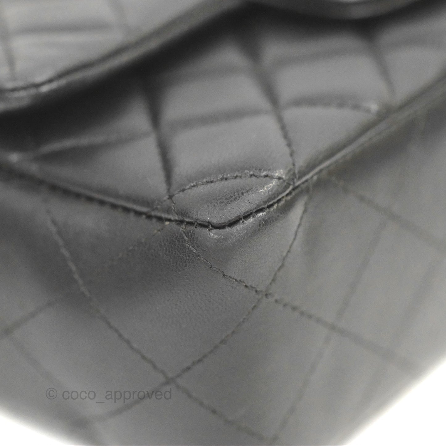 Chanel Quilted Mini Rectangular Flap Black Lambskin Gold Hardware