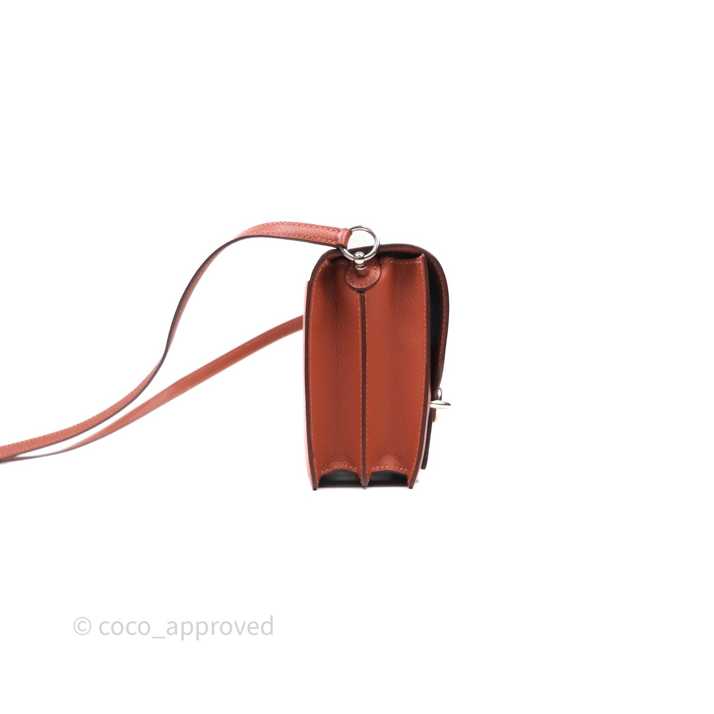 Hermès Roulis Mini 18 Evercolor AH Brush/ Rose Jaipur T5 Palladium Hardware