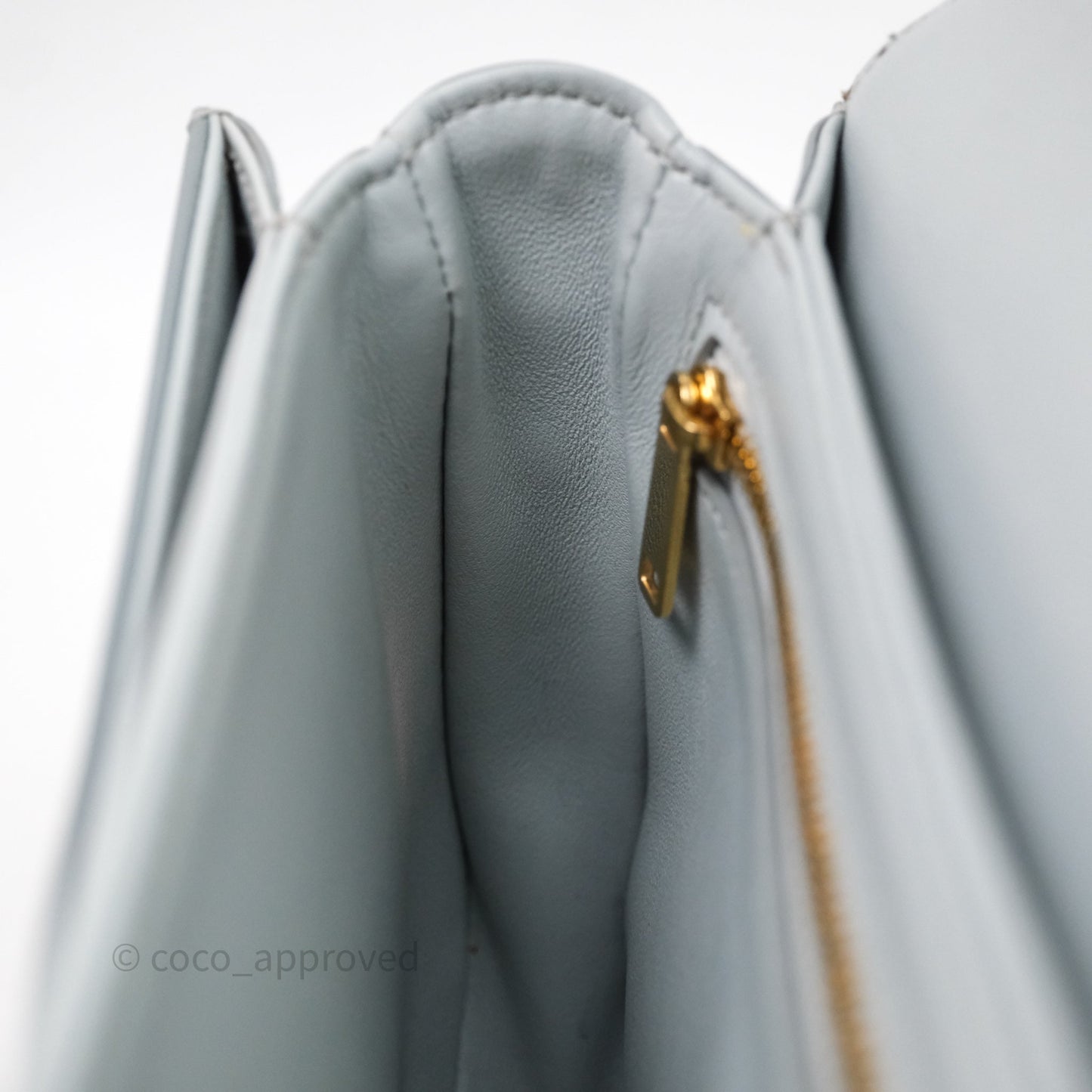 Celine Teen Besace Light Blue Shiny Calfskin