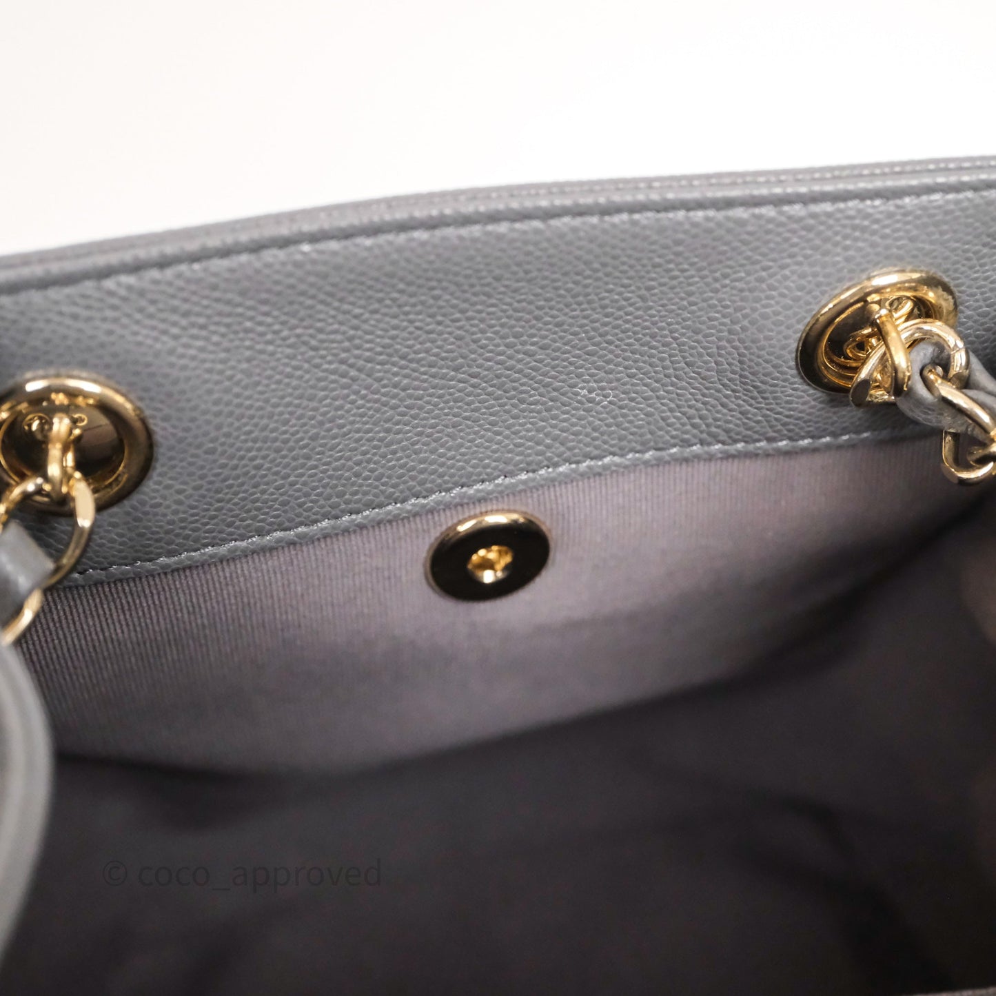 Chanel Small Duma Backpack Dark Grey Caviar Gold Hardware 23K