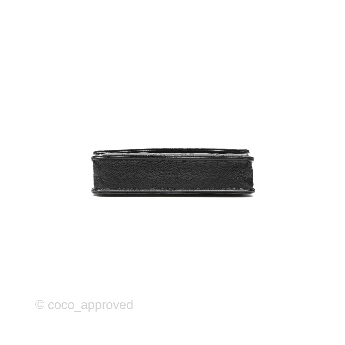 Chanel Classic Wallet On Chain WOC Quilted Black Caviar Gold Hardware