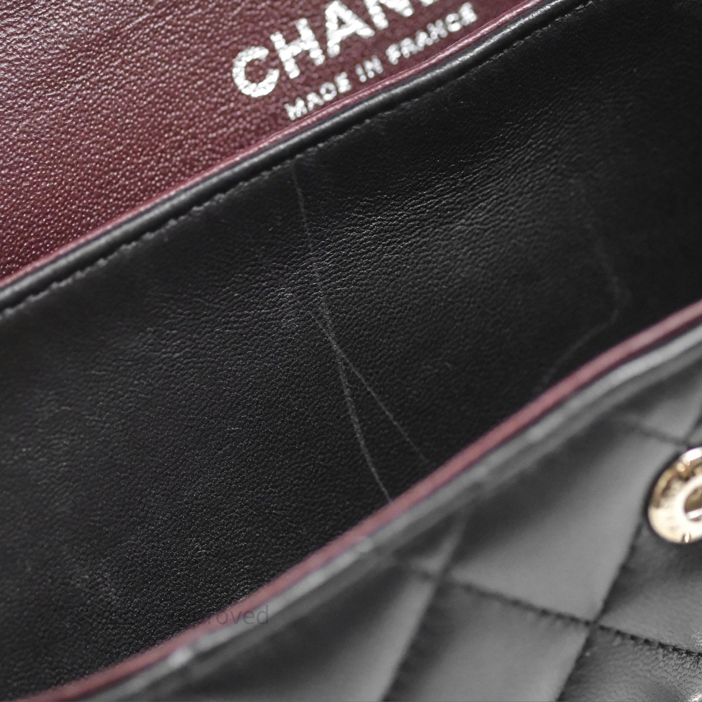 Chanel Classic M/L Medium Flap Quilted Black Lambskin Silver Hardware