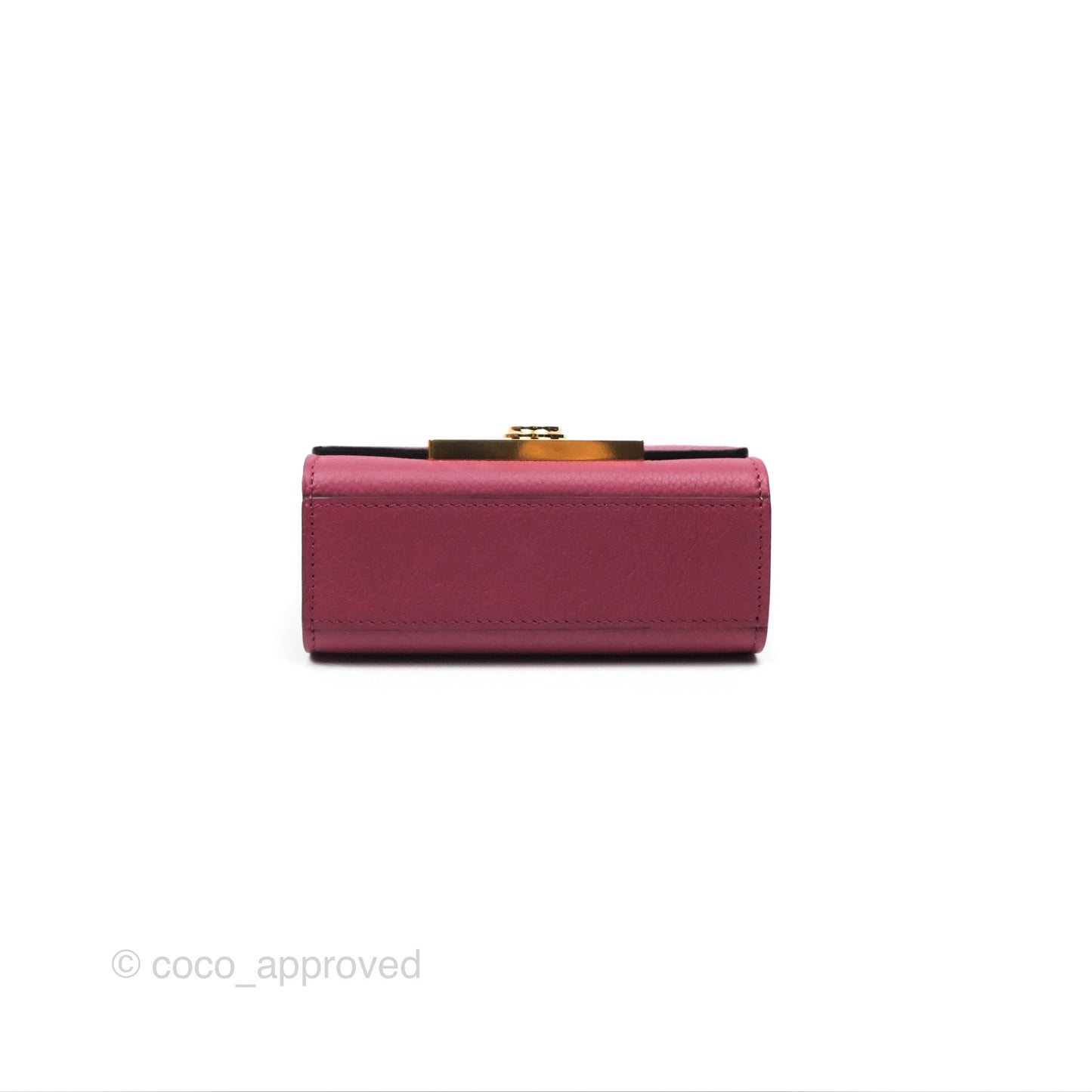 Moynat Réjane Nano Litchi Taurillon Blush Leather