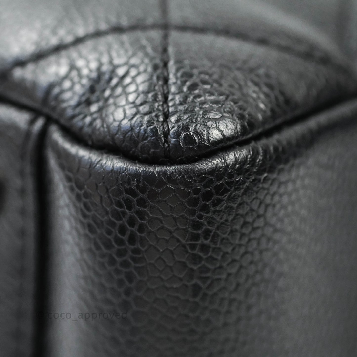 Chanel GST XL Black Caviar Silver Hardware
