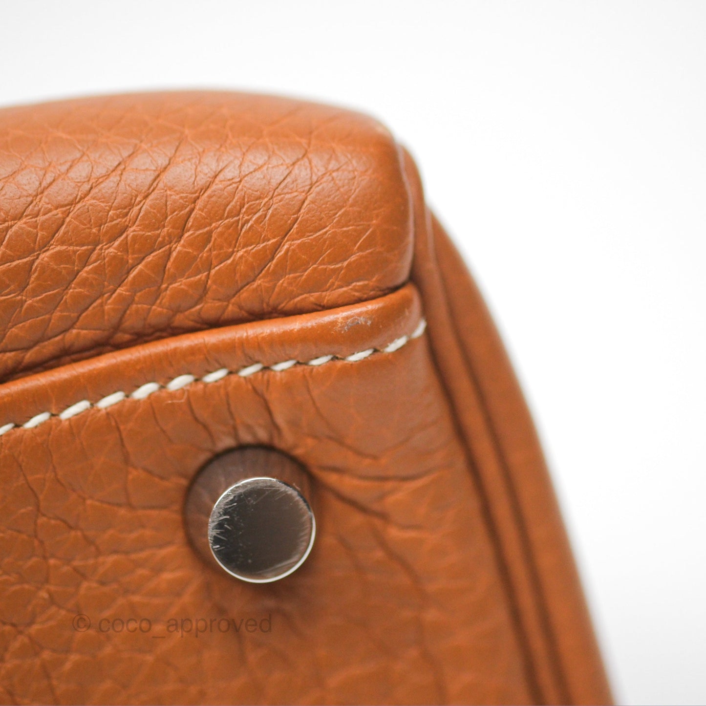 Hermès Kelly 32 Retourne Gold Togo Palladium Hardware