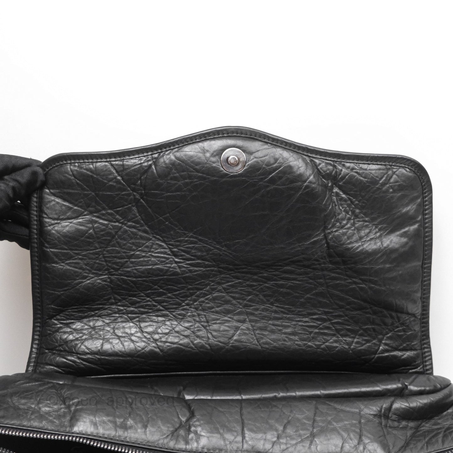Chanel Quilted Lady Braid Bowler Bag Black Calfskin Silver Hardware