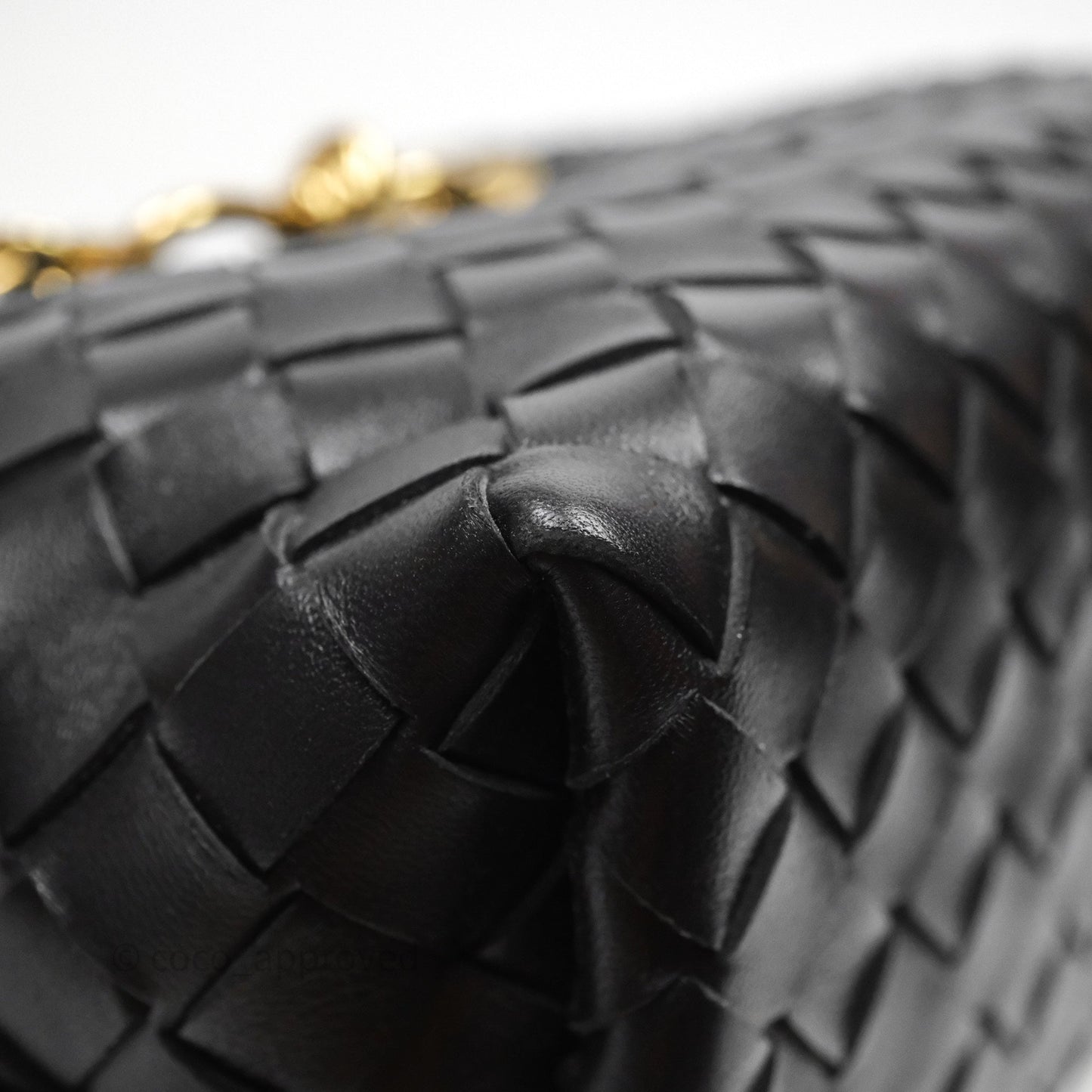 Bottega Veneta Small Andiamo Bag Black Intrecciato Lambskin