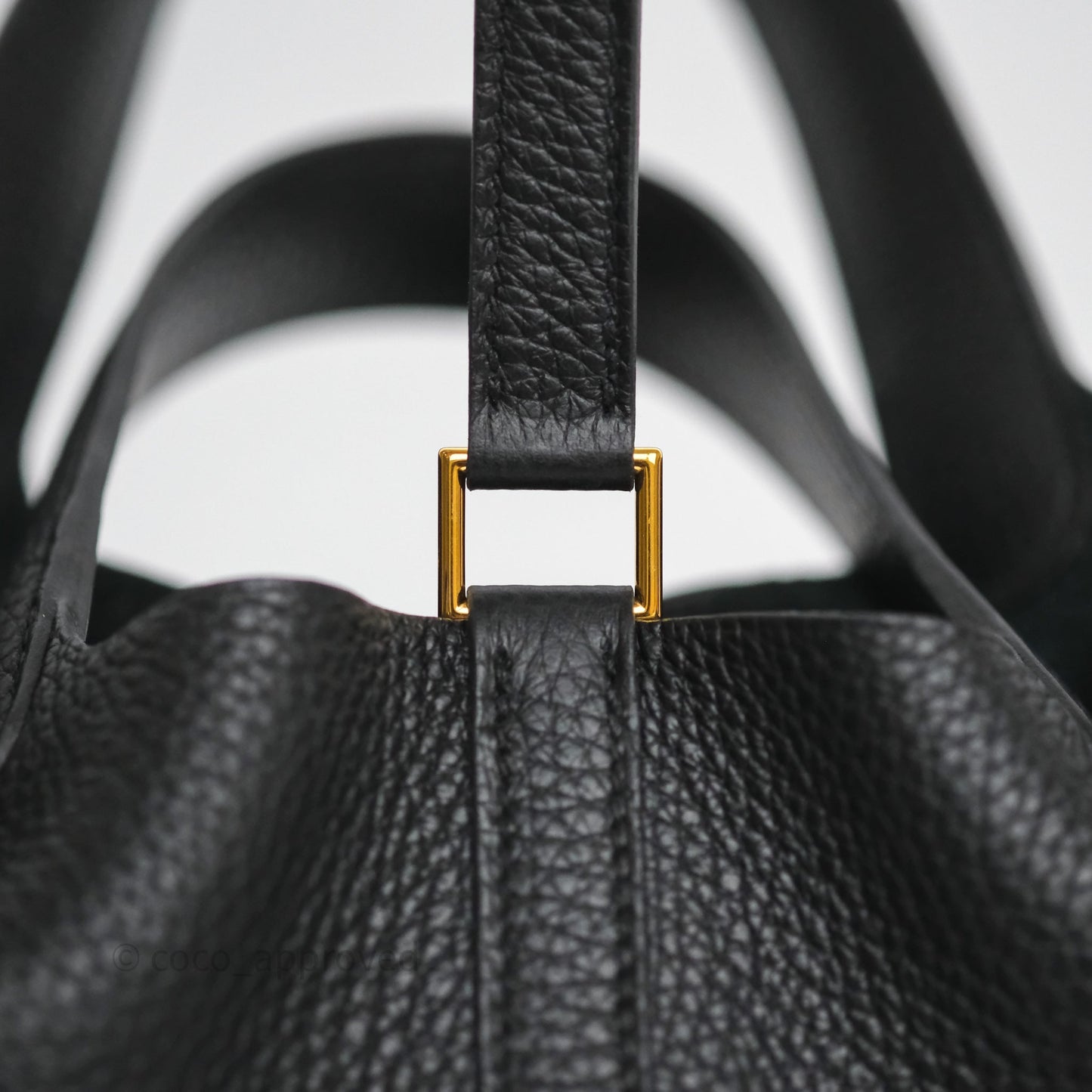 Hermès Picotin Lock 18 Black Noir 89 Clemence Gold Hardware