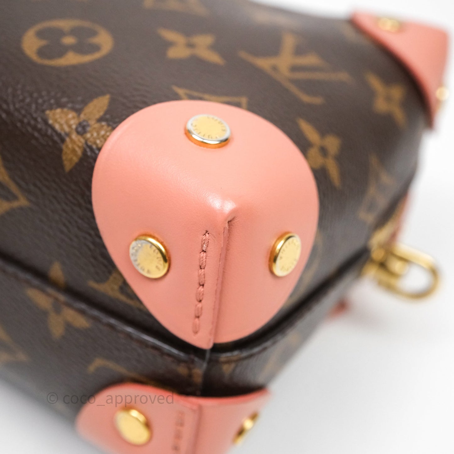Louis Vuitton Petite Malle Souple Pink Monogram Canvas