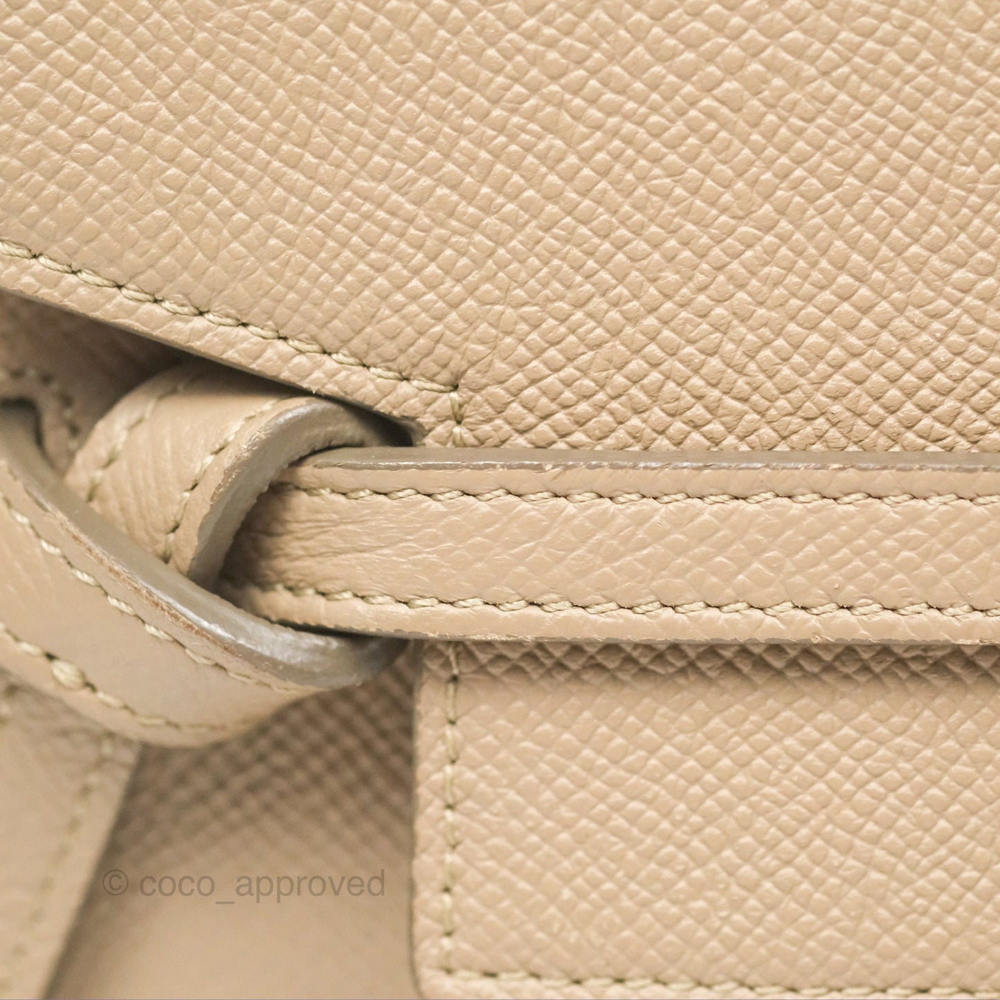 Celine Nano Belt Bag Light Taupe Grained Calfskin Gold Hardware
