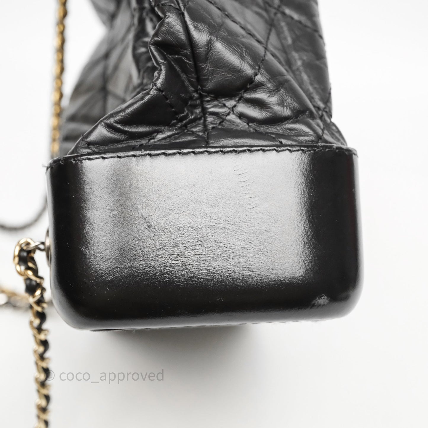 Chanel Small Gabrielle Backpack Black Aged Calfskin