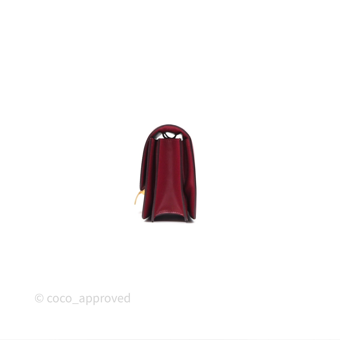 Celine Small Classic Box Flap Red Calfskin