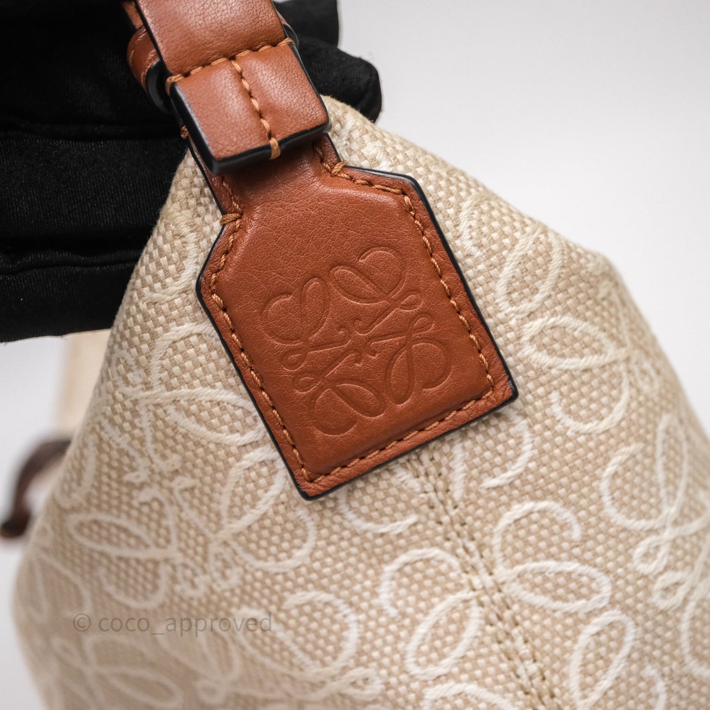 Loewe Top Handle Cubi Bag Anagram Jacquard