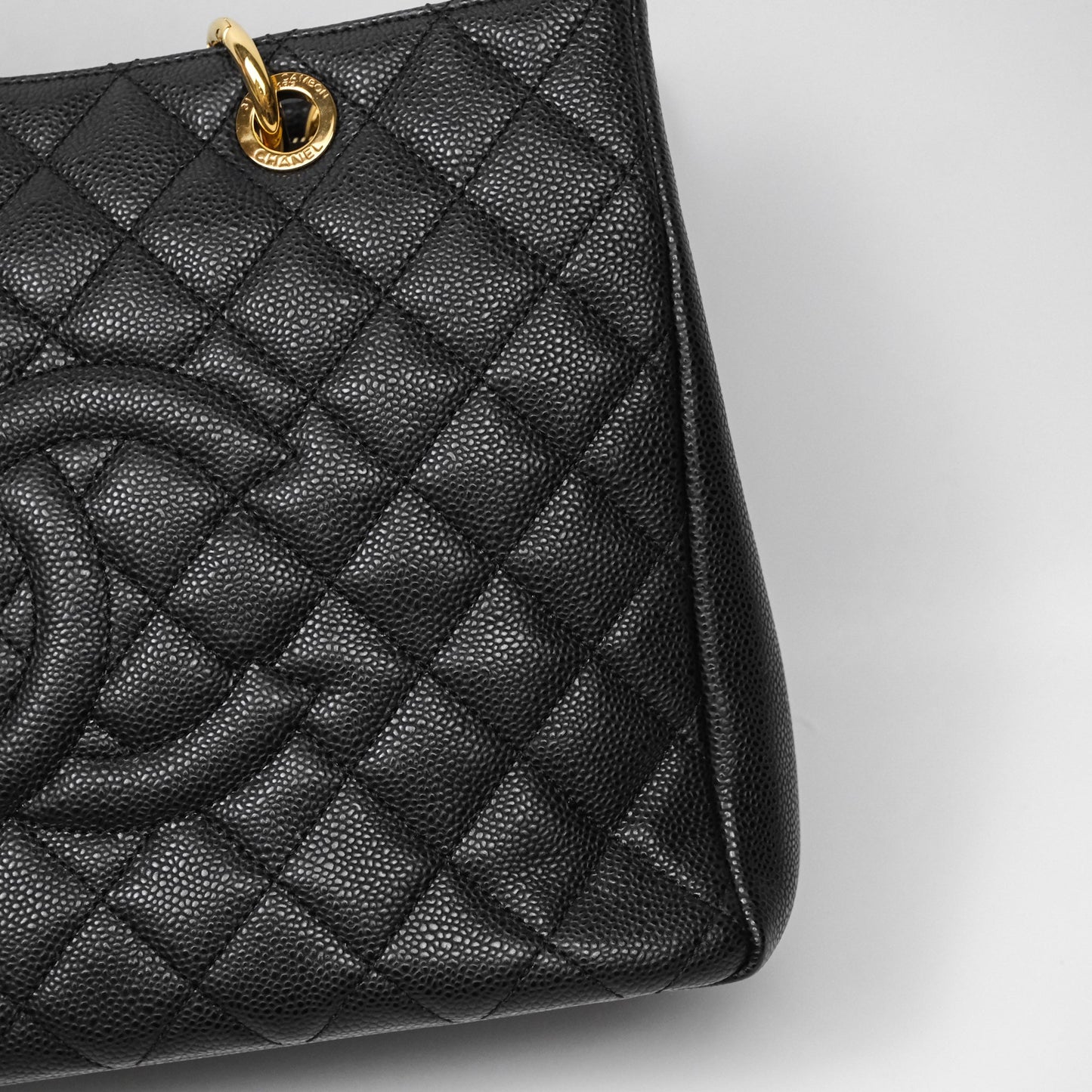 Chanel GST Black Caviar Gold Hardware