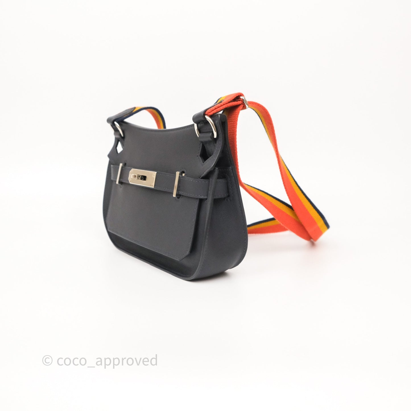 Hermès Mini Jypsiere Caban 3Y Swift Palladium Hardware