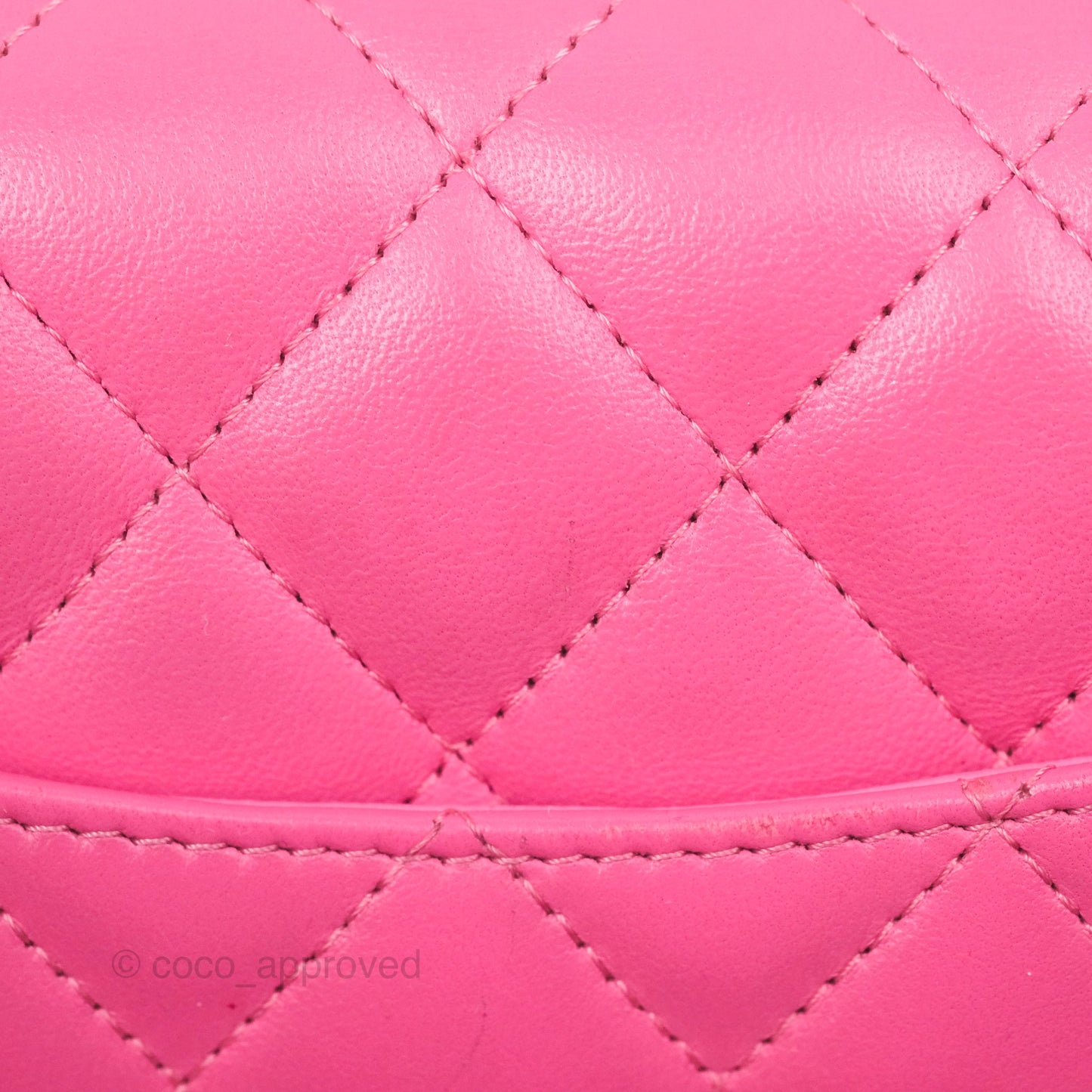 Chanel Quilted Mini Rectangular Flap Pink Lambskin Silver Hardware