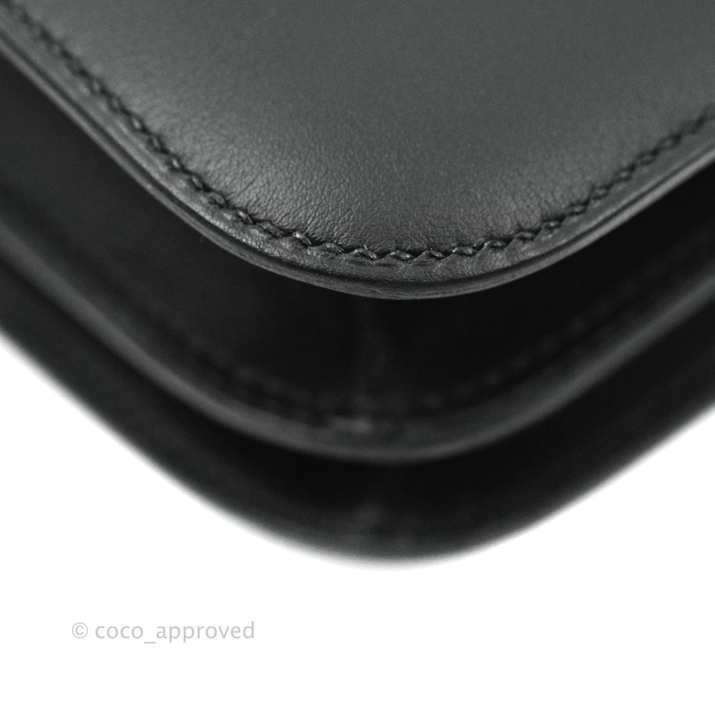 Hermès Constance Mini 18cm Black Swift Marble Lock