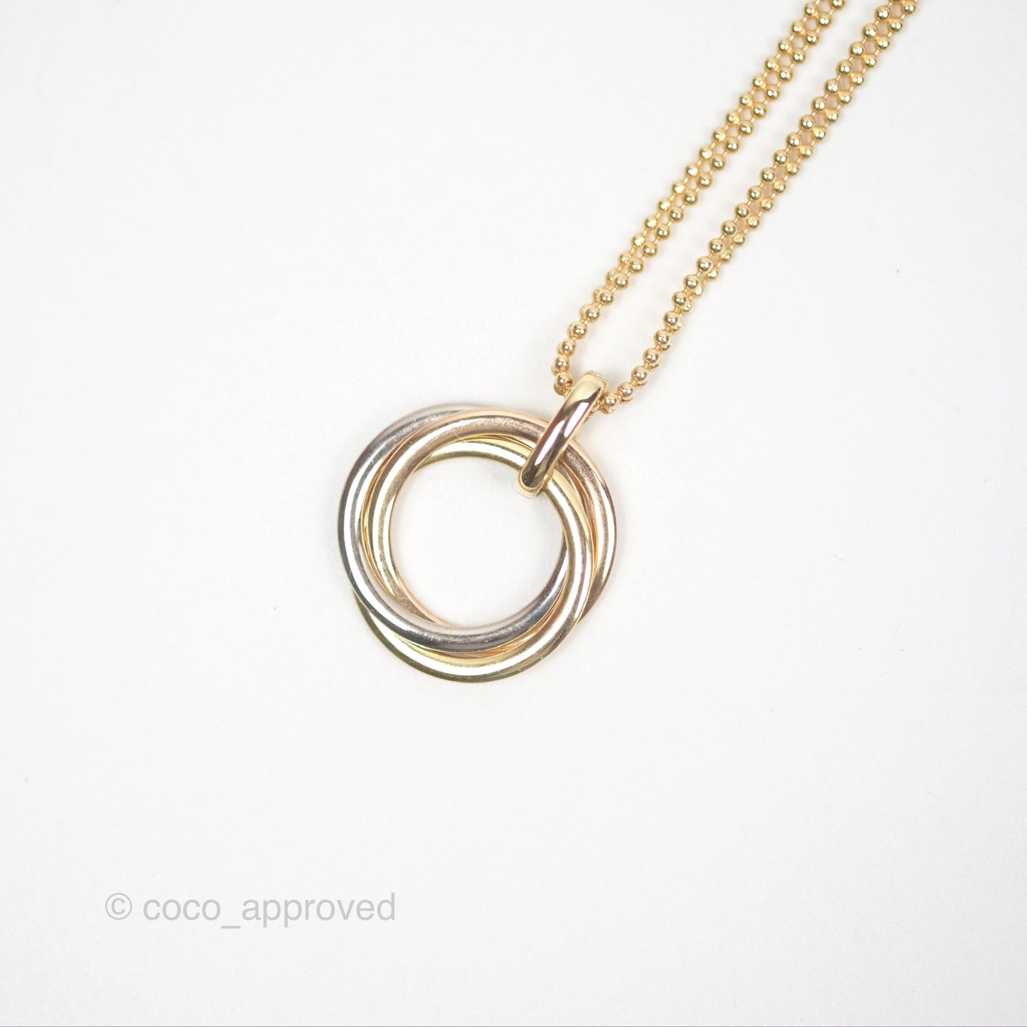 Cartier Trinity Necklace Diamond White Gold/Yellow Gold/Rose Gold