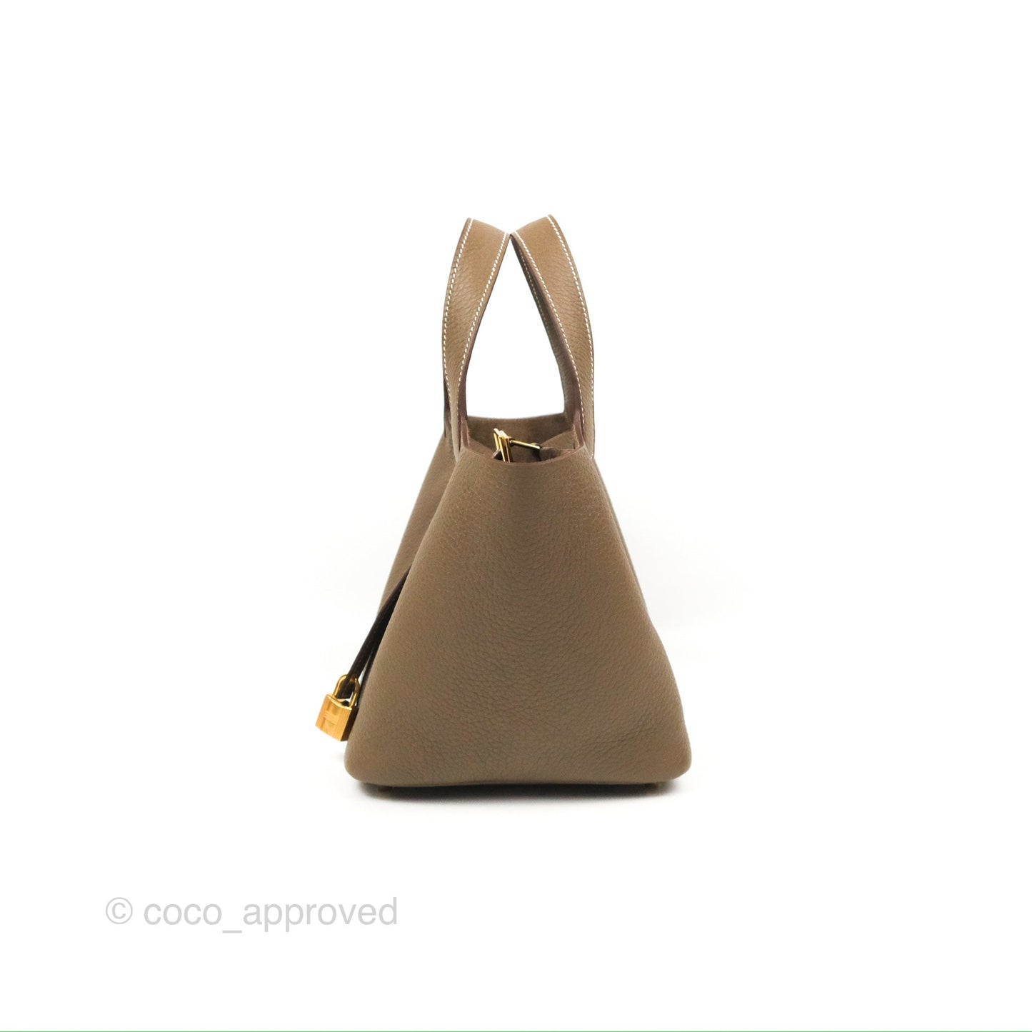 Hermès Picotin 18 Etoupe Clemence Gold Hardware