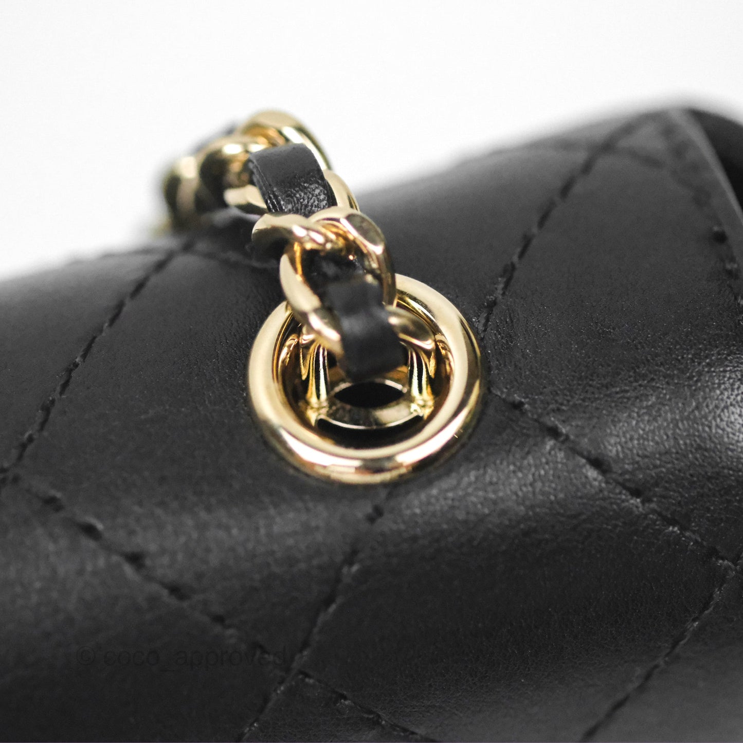 Chanel Calfskin Stitched Small Flap Bag Black
