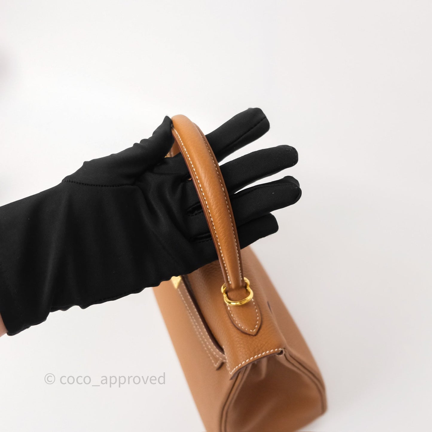 Hermès Kelly Retourne 25 Gold Togo Gold Hardware