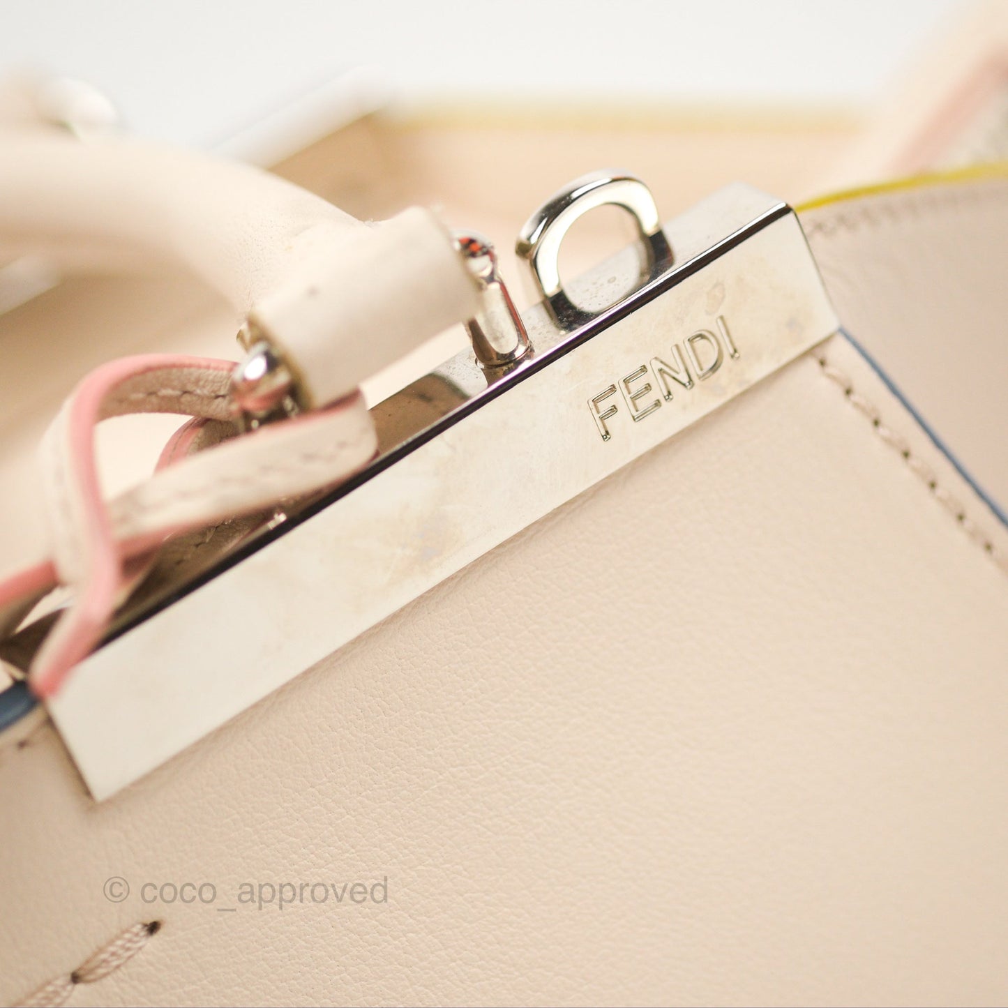 Fendi Petite 3Jours Bag Light Grey Calfskin