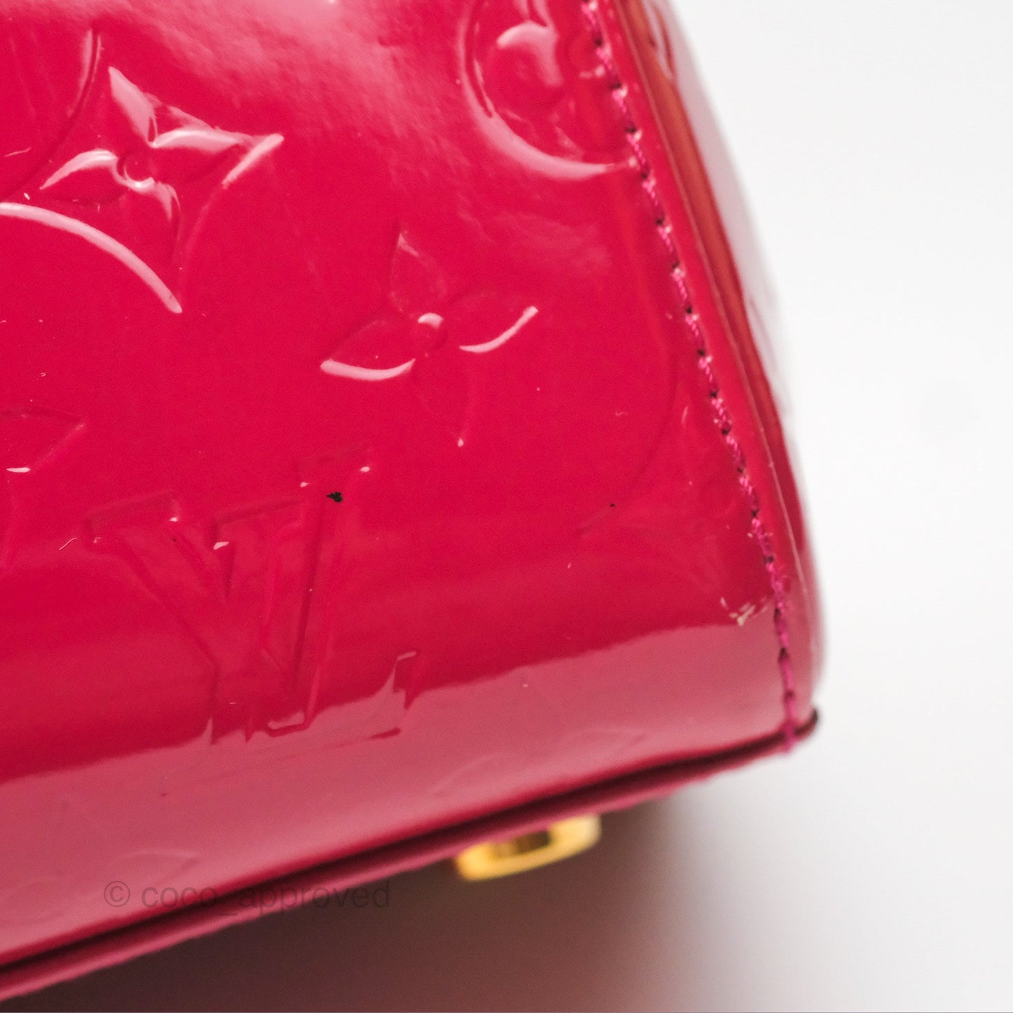 Louis Vuitton Brea MM Red Vernis Patent Monogram