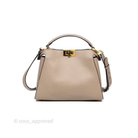 Fendi Peekaboo Iconic Essentially Bag Calfskin Beige