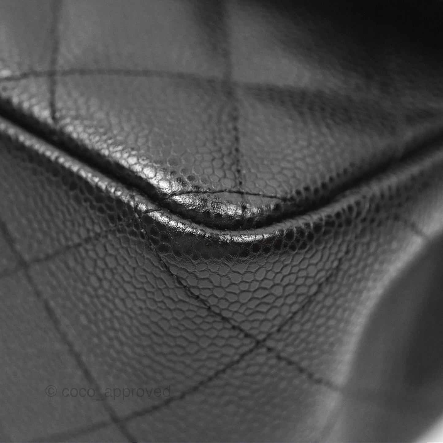 Chanel Jumbo Double Flap Black Caviar Silver Hardware⁣⁣