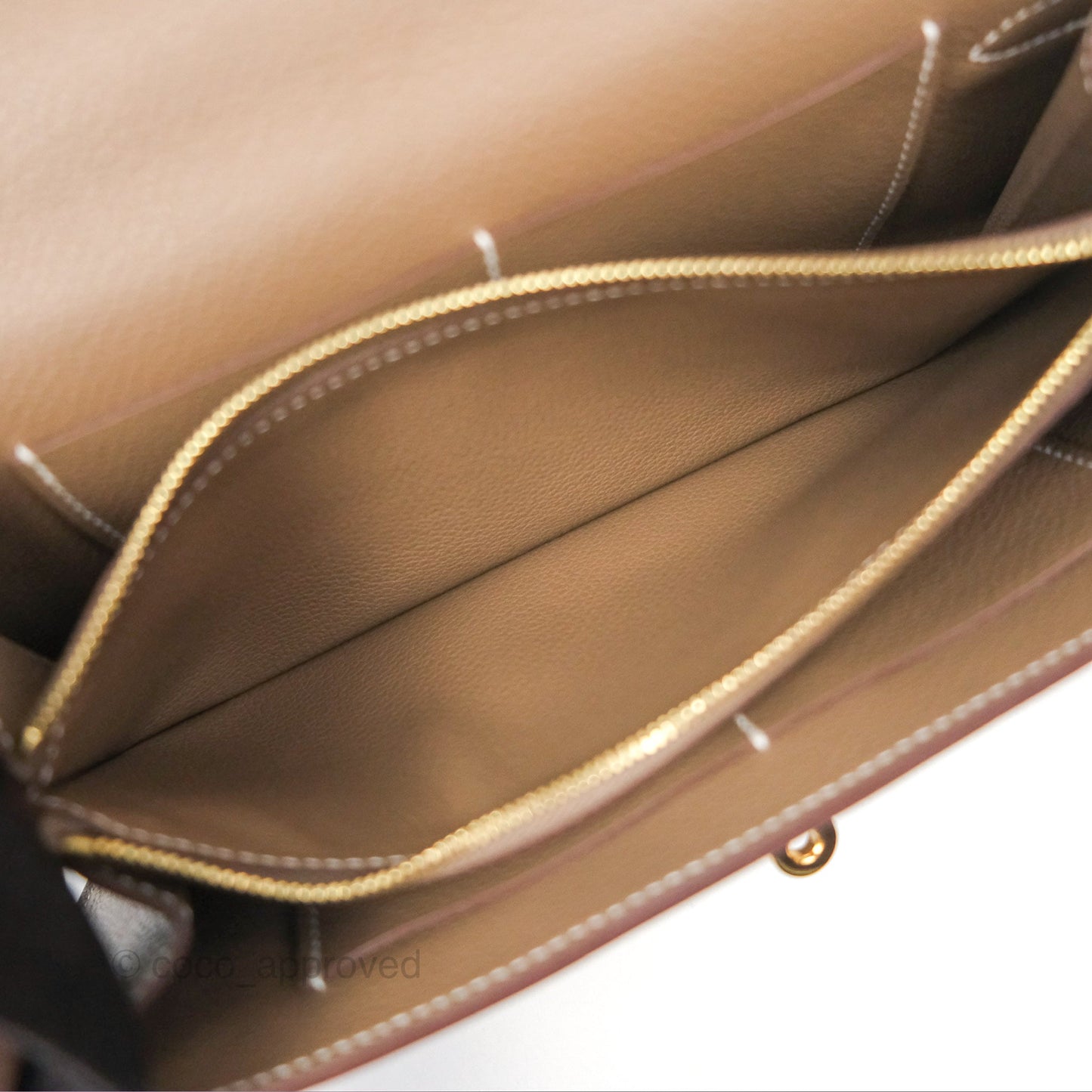 Hermès Kelly To Go Wallet Etoupe Evercolor Gold Hardware