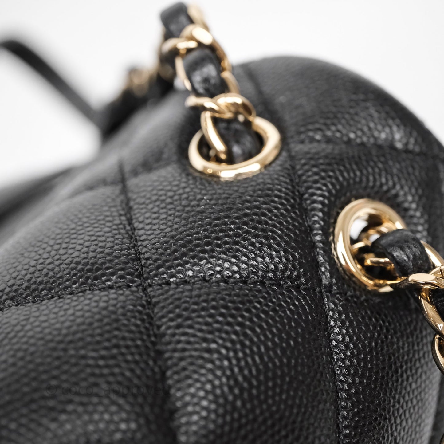 Chanel Urban Spirit Mini Black Caviar Backpack Gold Hardware