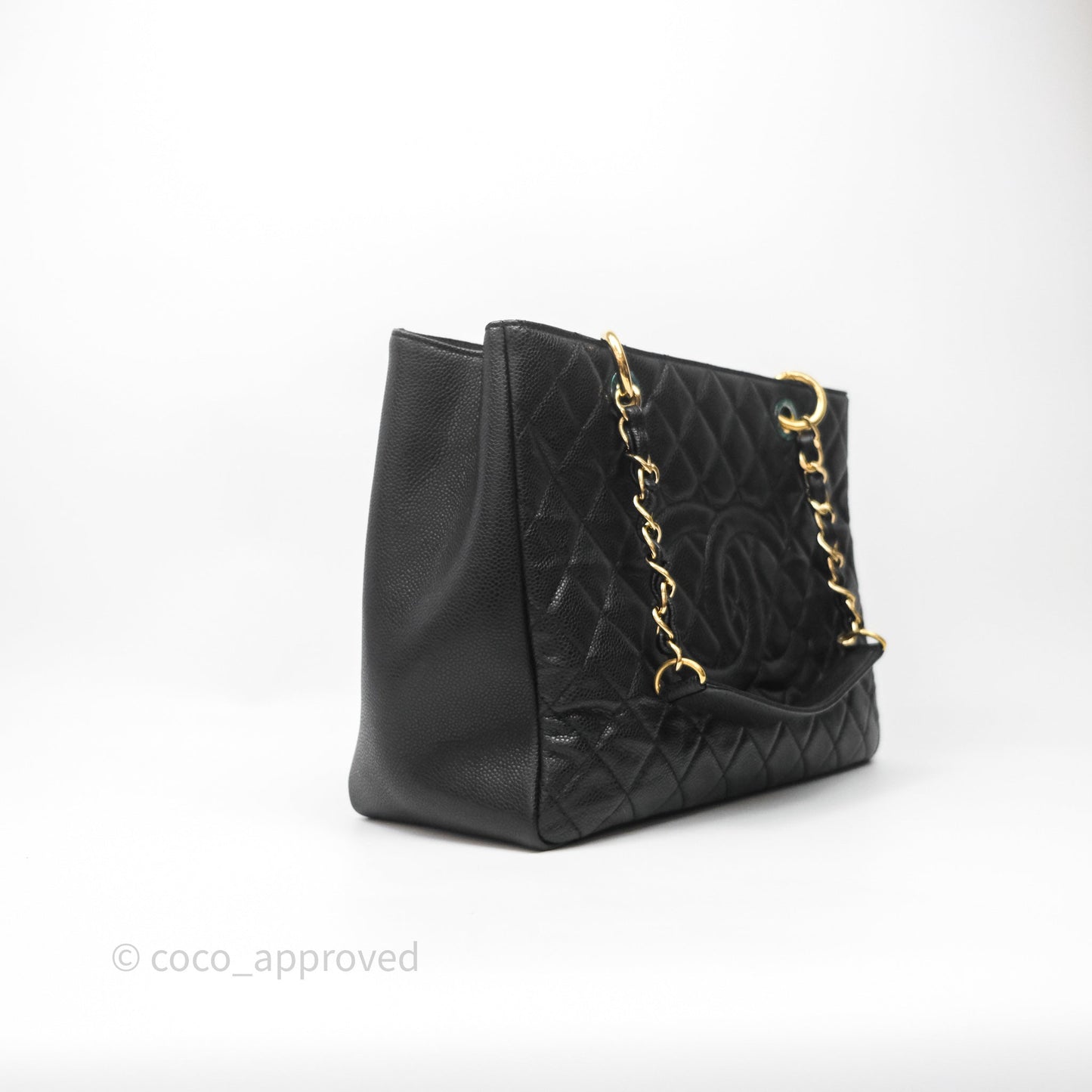 Chanel GST Black Caviar Gold Hardware