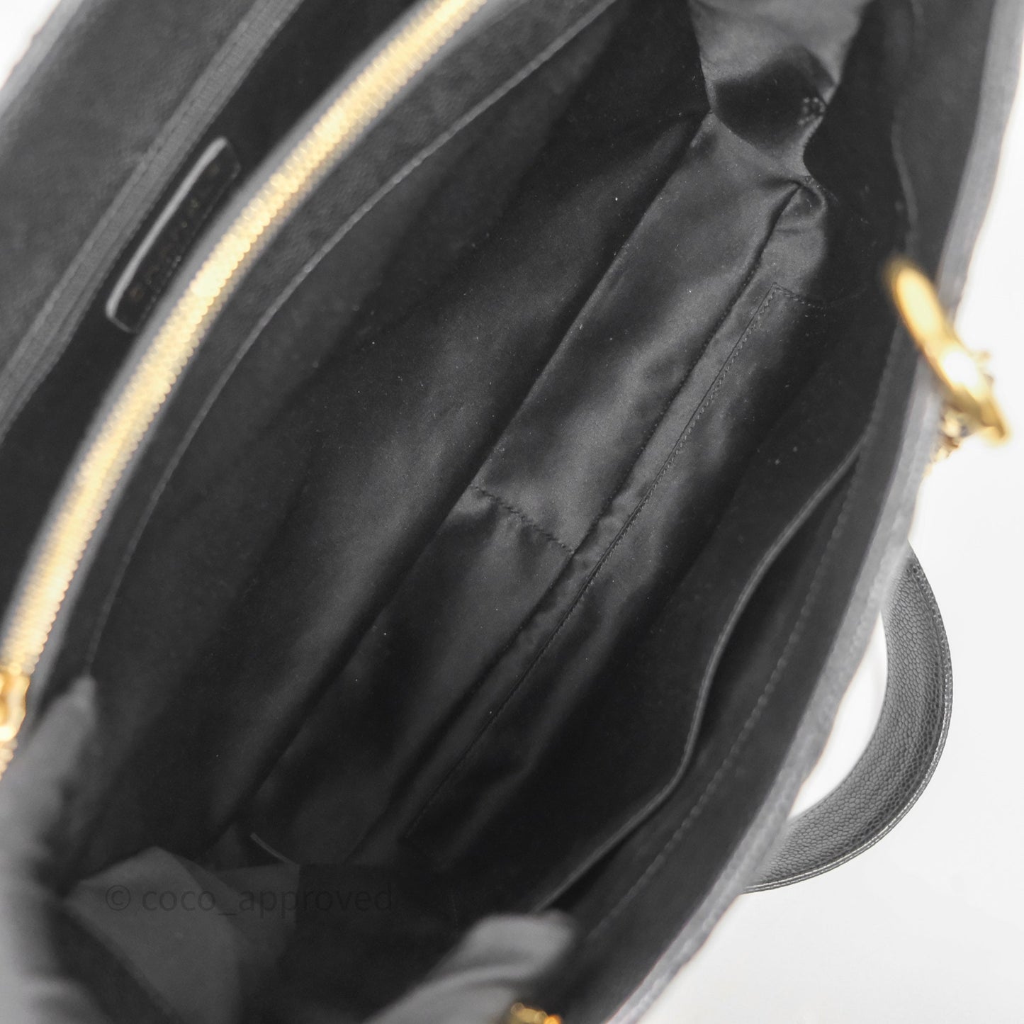 Chanel GST Black Caviar Gold Hardware